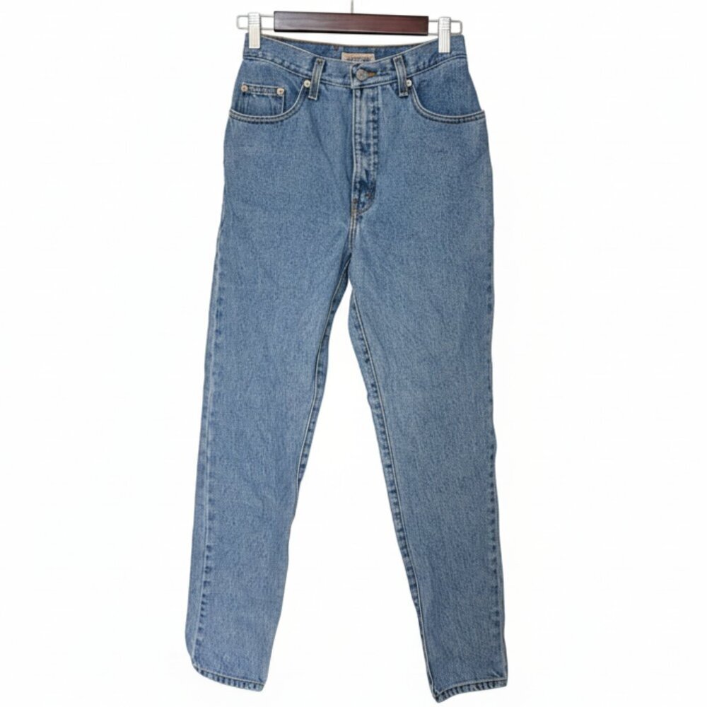 Vintage Guess High Waisted Tapered Leg 100% Cotton Denim Jeans 28